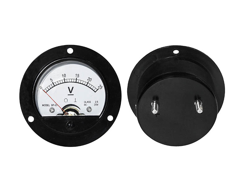 

Miernik analogowy woltomierz okrągły 25V DC