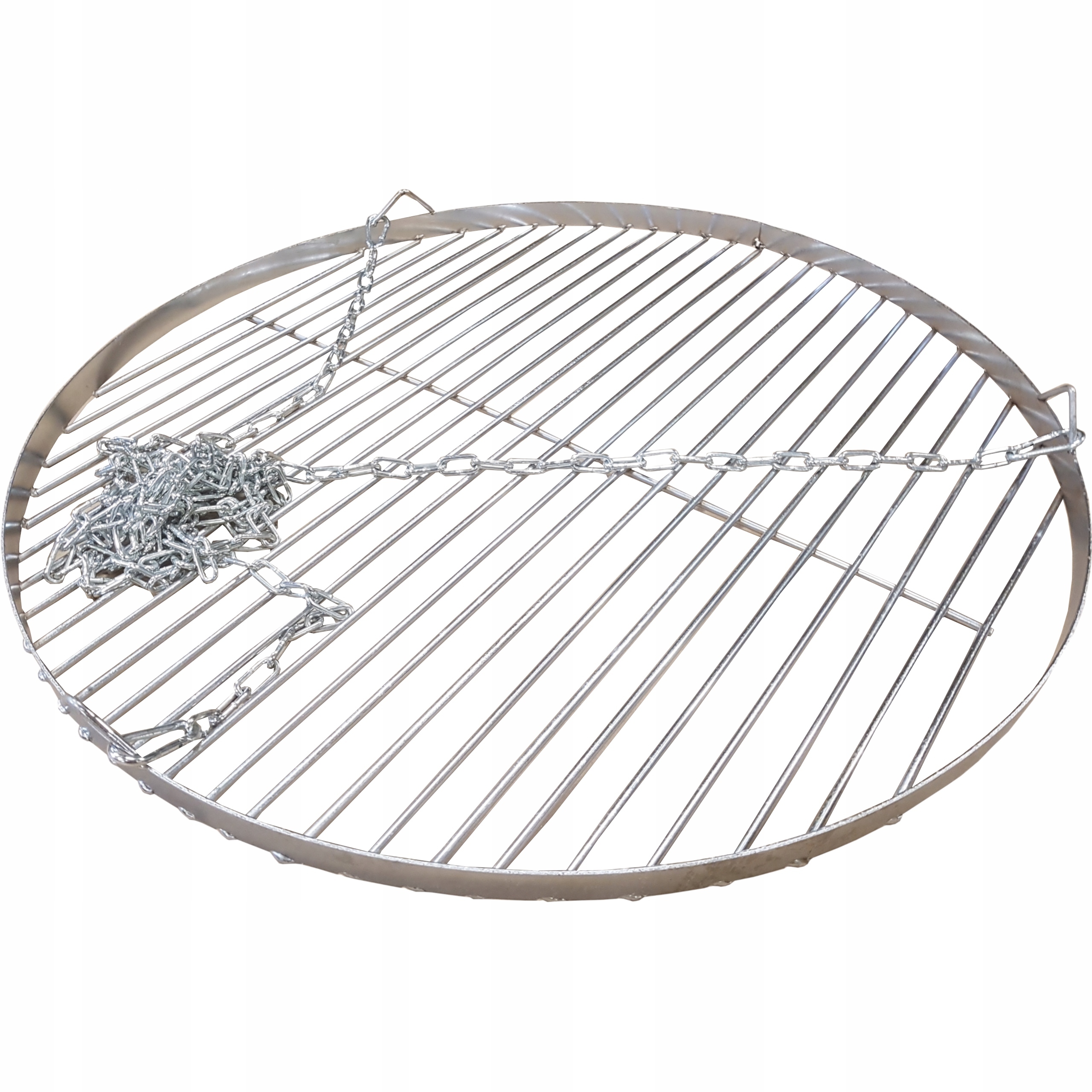 Ruszt nierdzewny 60cm z kompletem łańcuszków do zawieszenia rusztu grill Pl
