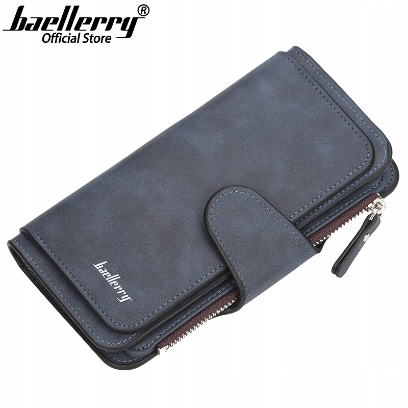 

Portfel Damski Pojemny Organizer Skóra Navy W90I