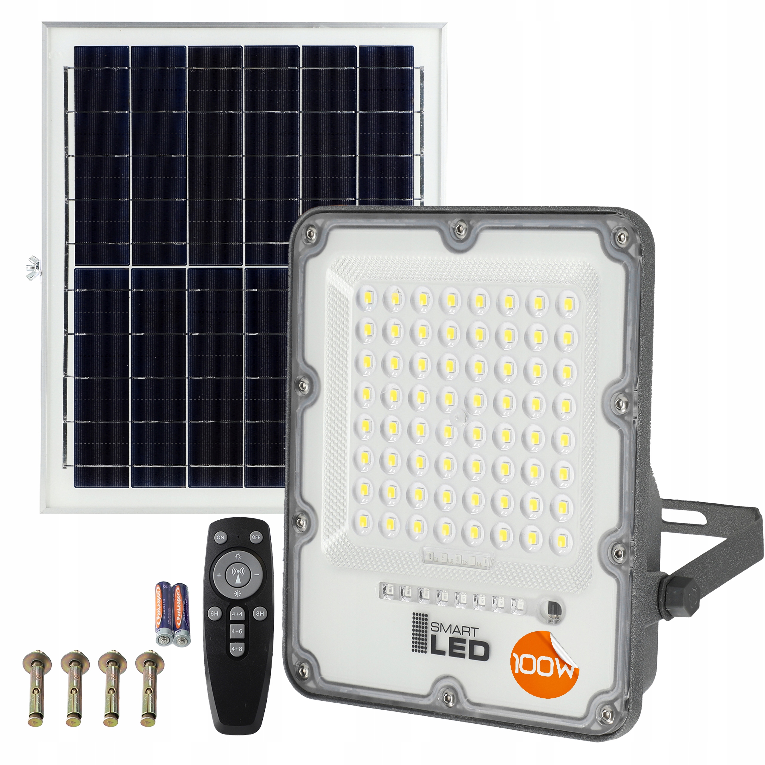 Solární lampa halogenový Led reflektor, senzor 100 W