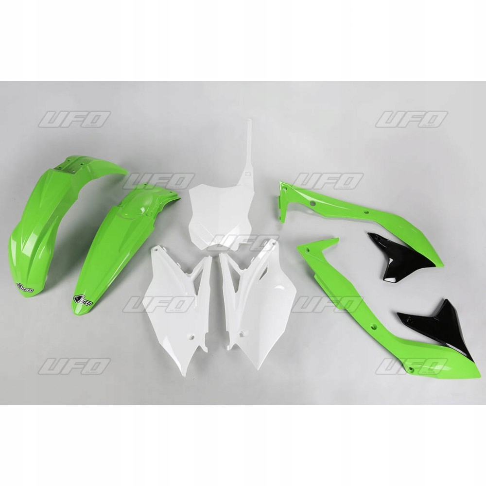Ufo Sada plastov Kawasaki Kxf 450 '18 Farba Oem (zelená/biela/čierna)