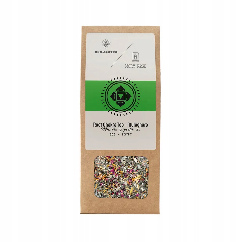 Aromantra x Mary Rose – Čaj na čakru a základy Muladhara (bylinný) 50 g