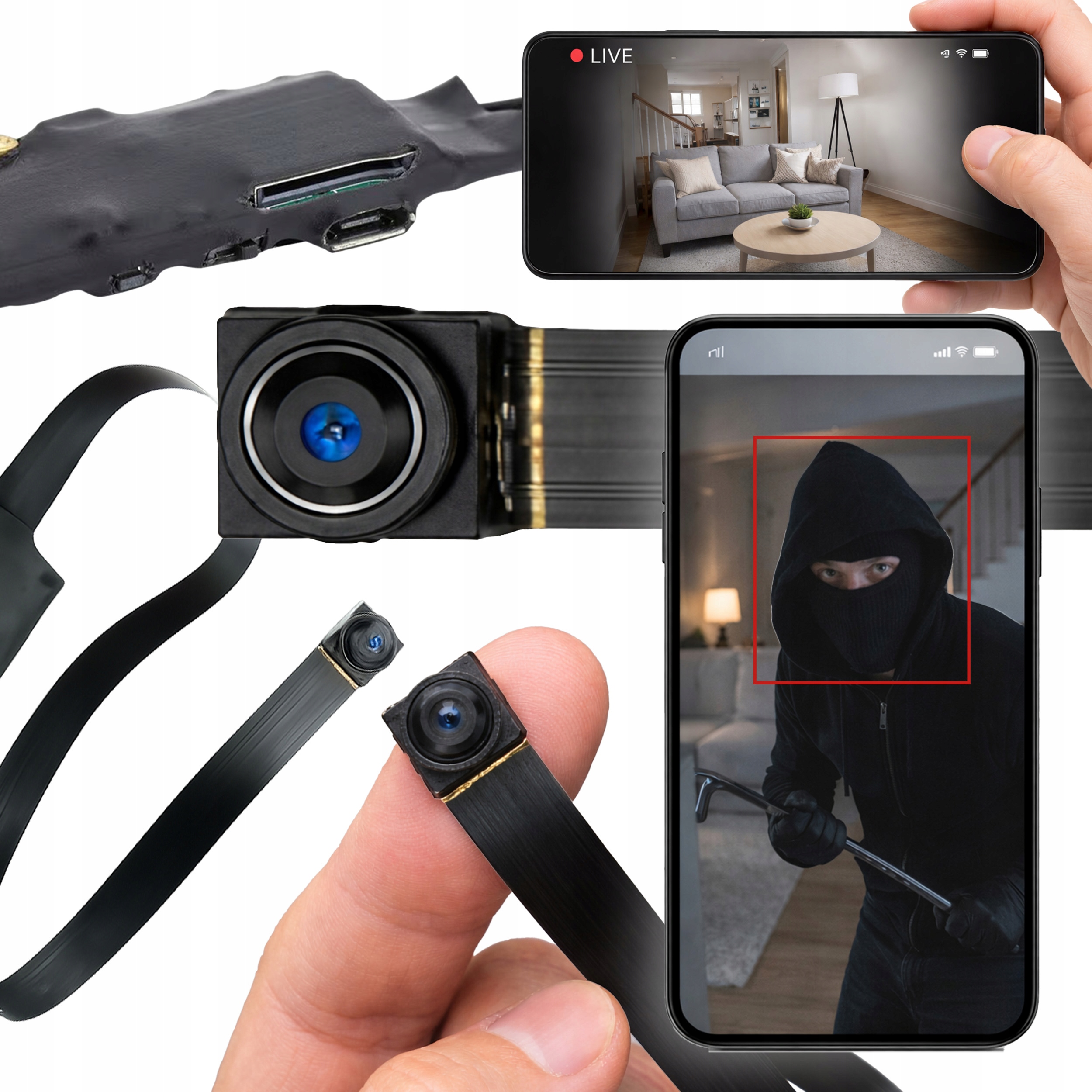 МИНИ ШПИОНСКАЯ КАМЕРА СКРЫТОЕ ОБНАРУЖЕНИЕ FULL HD WIFI ДВИЖЕНИЕ ВЕБ-КАМЕРА МАЛЕНЬКАЯ 1080