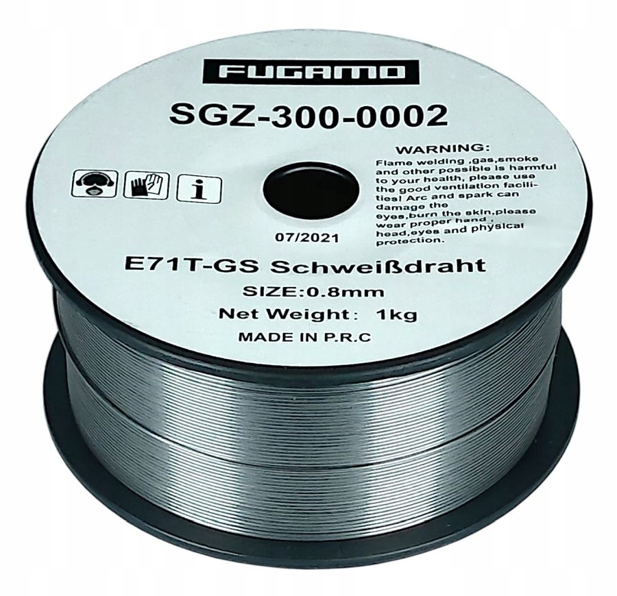 

Drut Spawalniczy Samoosłonowy 0,8mm 1,0kg Bez Gazu