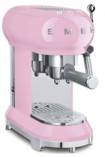 Ekspres kolbowy Smeg ECF01PKEU Pastelowy róż Retro 50's Style