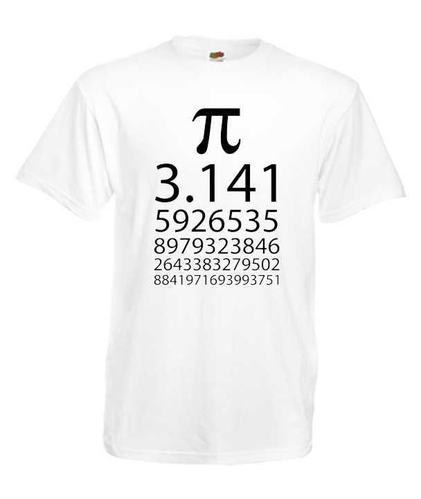 

S Koszulka Męska Pi Liczba Matematyka Wzór