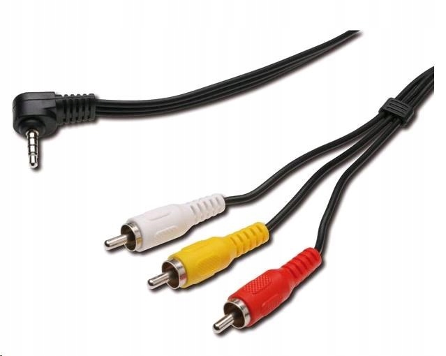 

Kabel 4-PIN Mini Jack 3,5mm -3x Rca Chinch 1,5m dł