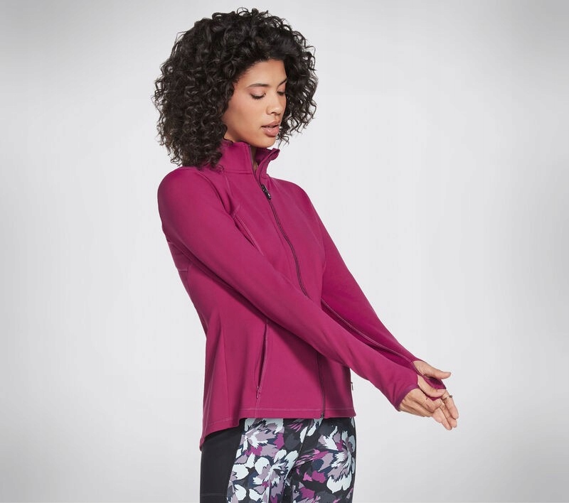 Mikina Skechers Go Walk Mesh Jacket fuchsiová W03JA158 Mag