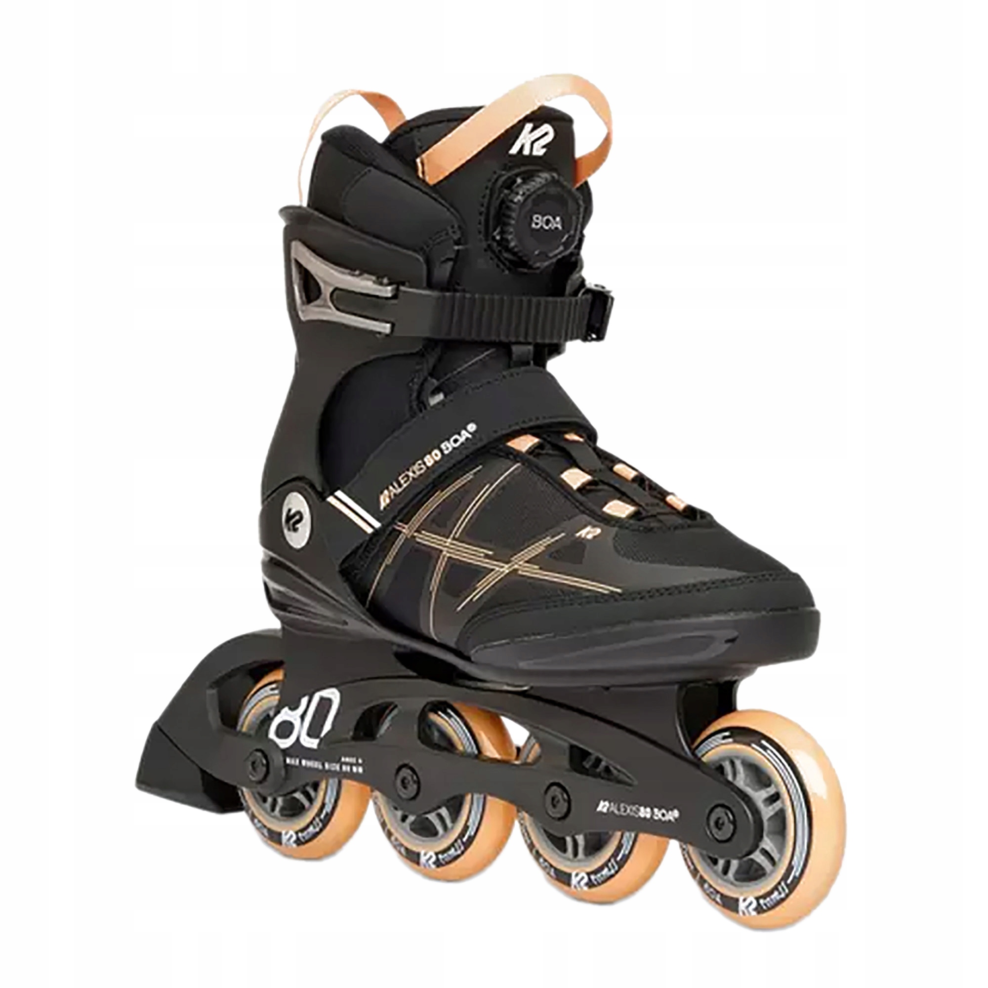 K2 Alexis 80 Boa Rolki damskie r. 40,5 czarno-pomarańczowe