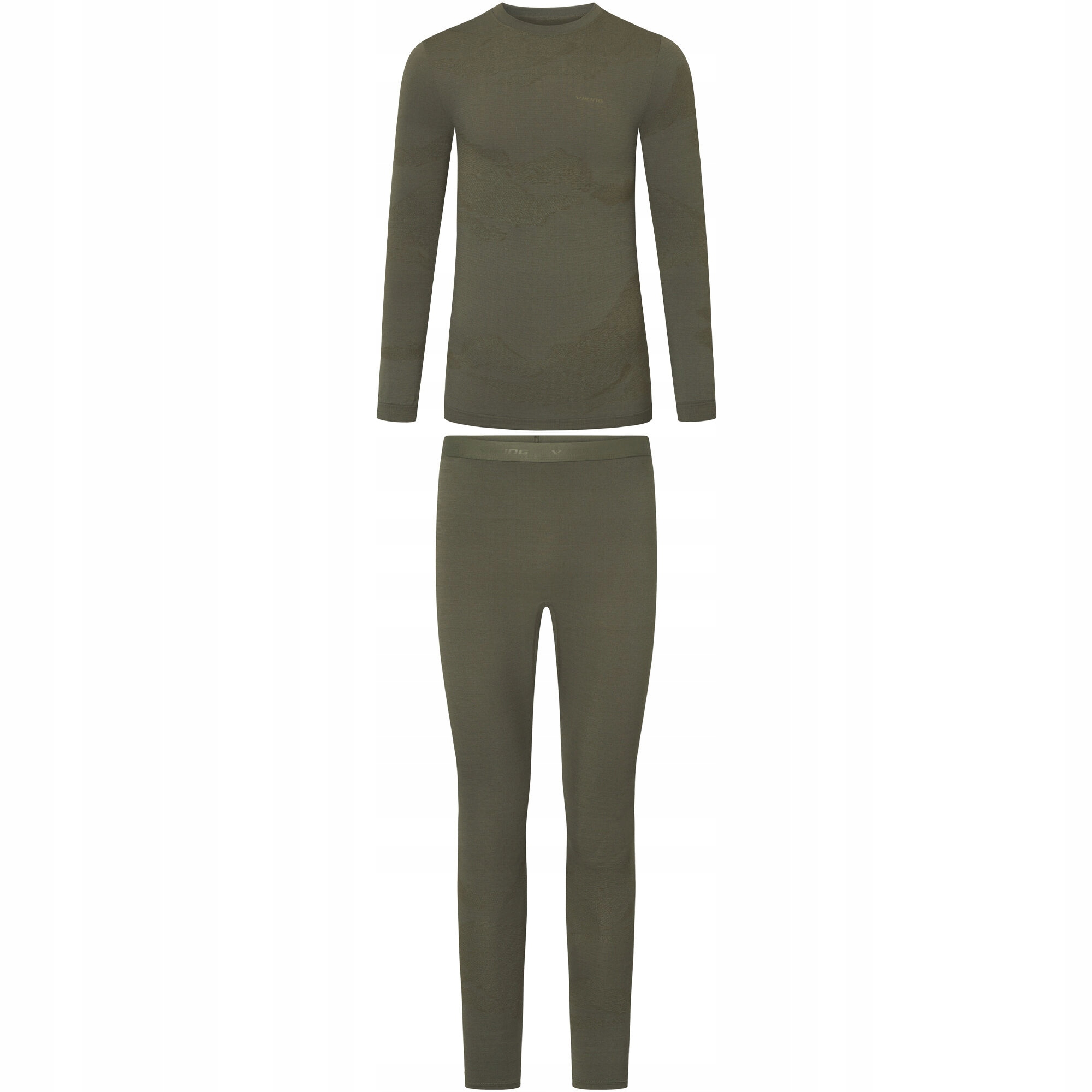 Bielizna termiczna męska Viking Set Gasher Man Khaki XXL wełna Merino
