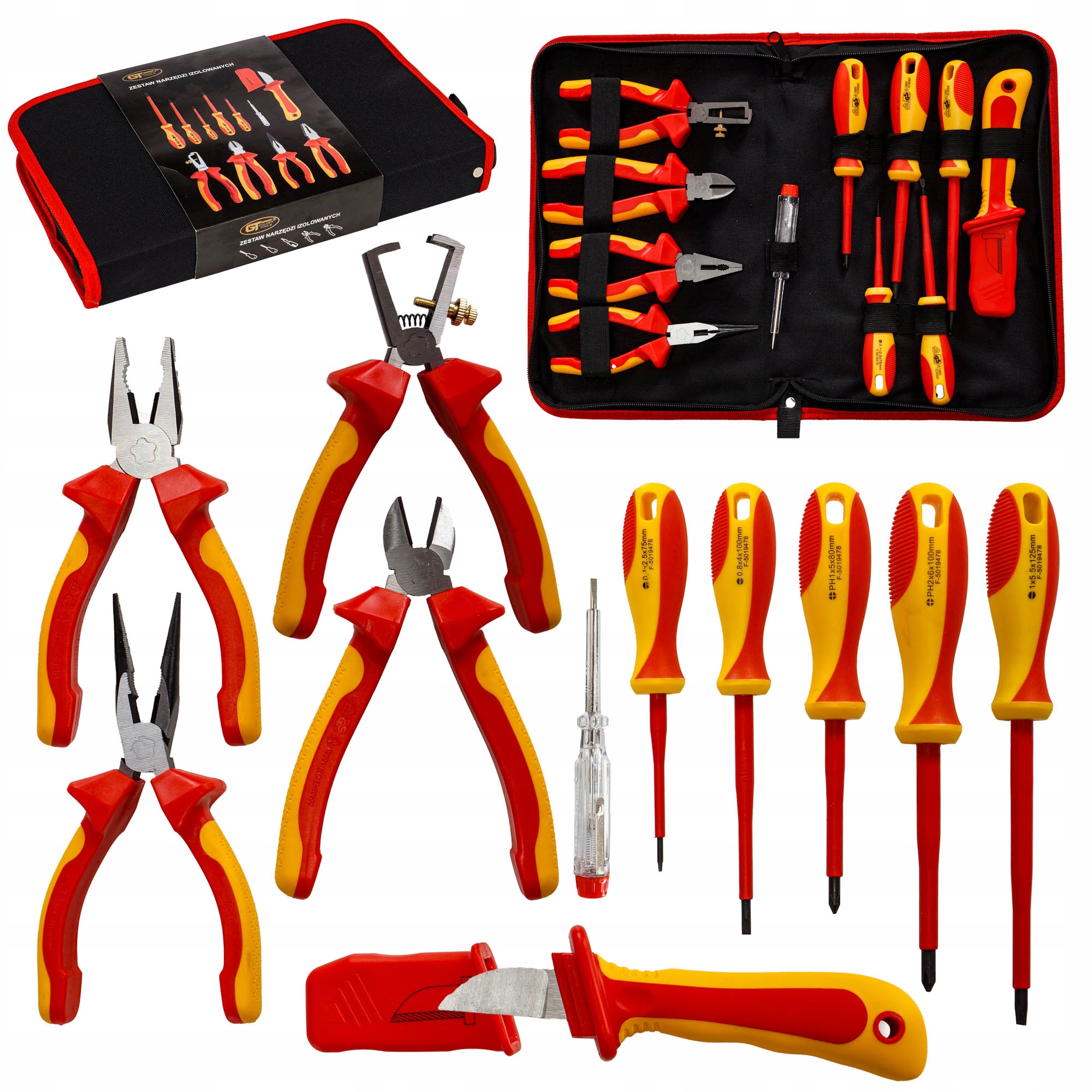 Zestaw Narzędzi Wkrętaków Izolowanych 1000V 11EL