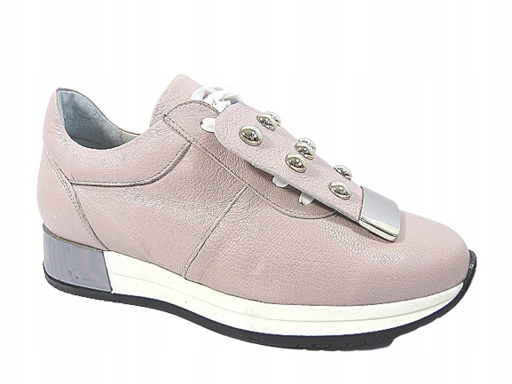 Polobotky pastelové tenisky Karino 37 kožené sportovní