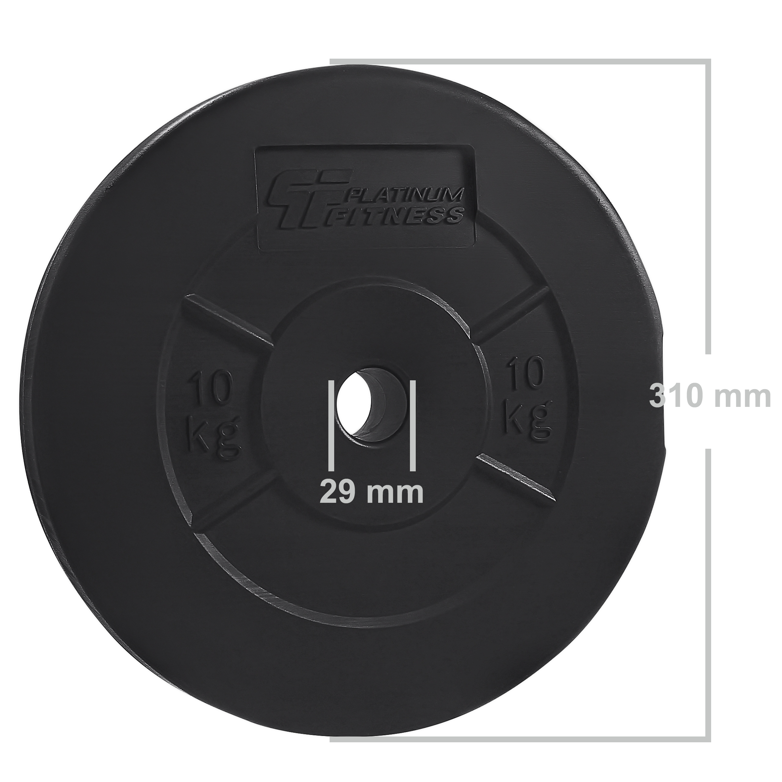 PLATINUM FITNESS ZESTAW OBCIĄŻENIA 110KG OBCIĄŻENIE BITUMICZNE 29MM Waga obciążeń 110 kg