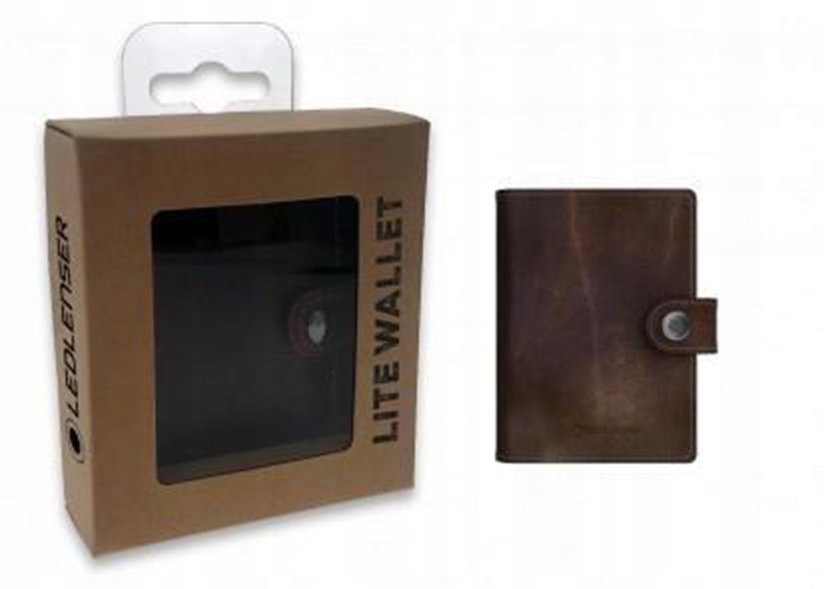 Portfel latarka Ledlenser Lite Wallet brown Vintag