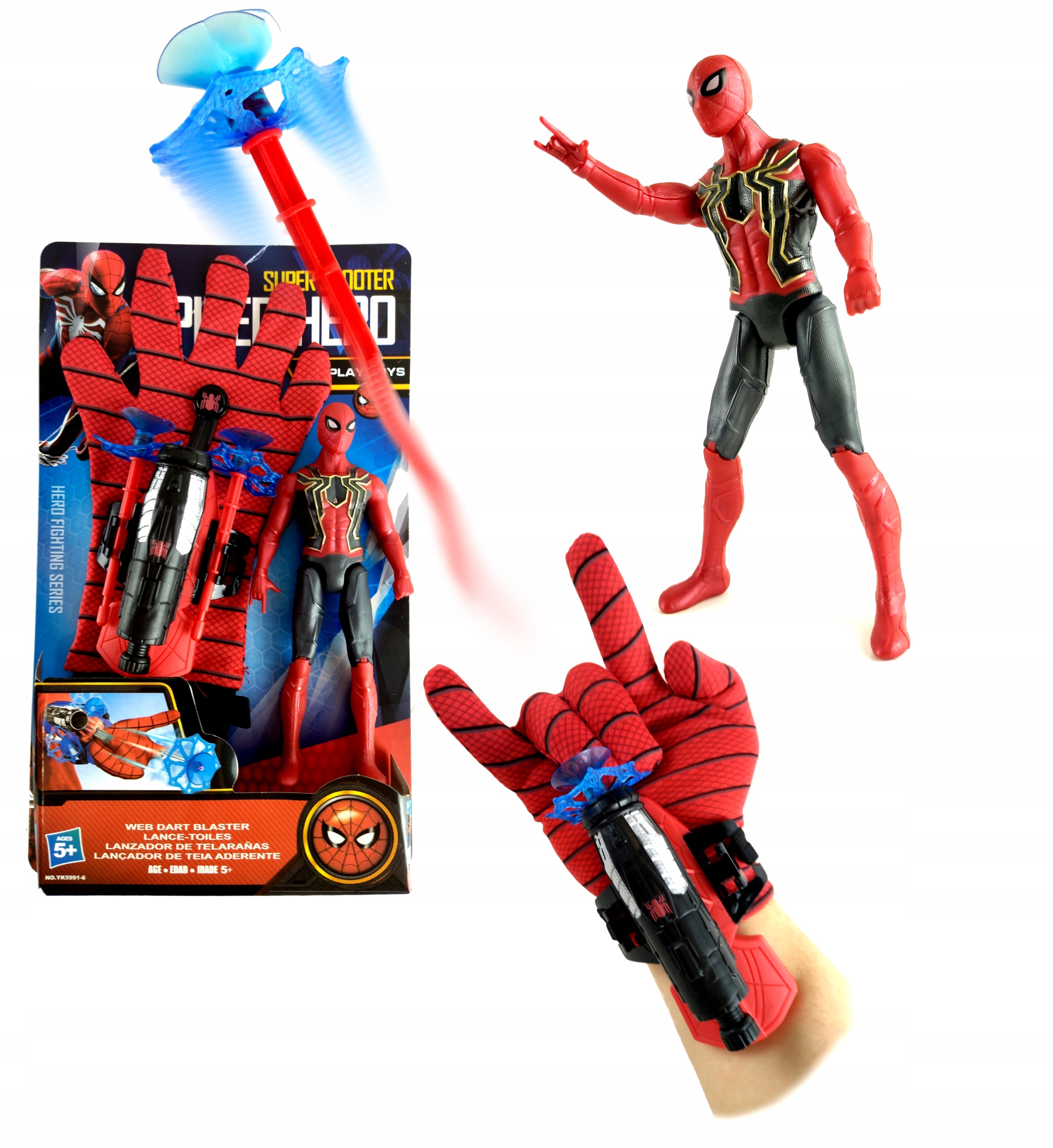 

Spiderman Rękawica Wyrzutnia Strzałki Figurka