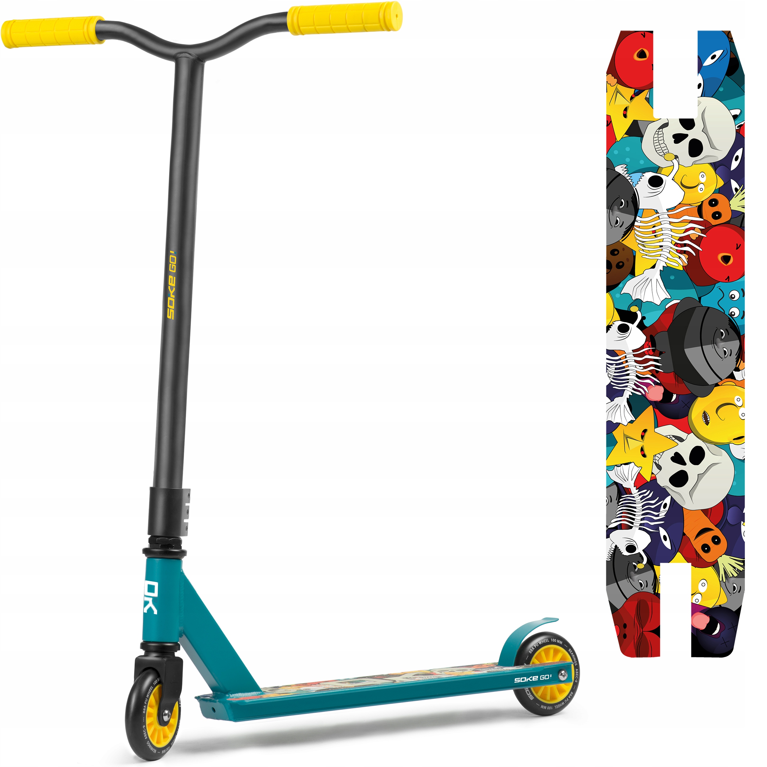 Hulajnoga wyczynowa Soke Go! ABEC-9 100mm Stunt
