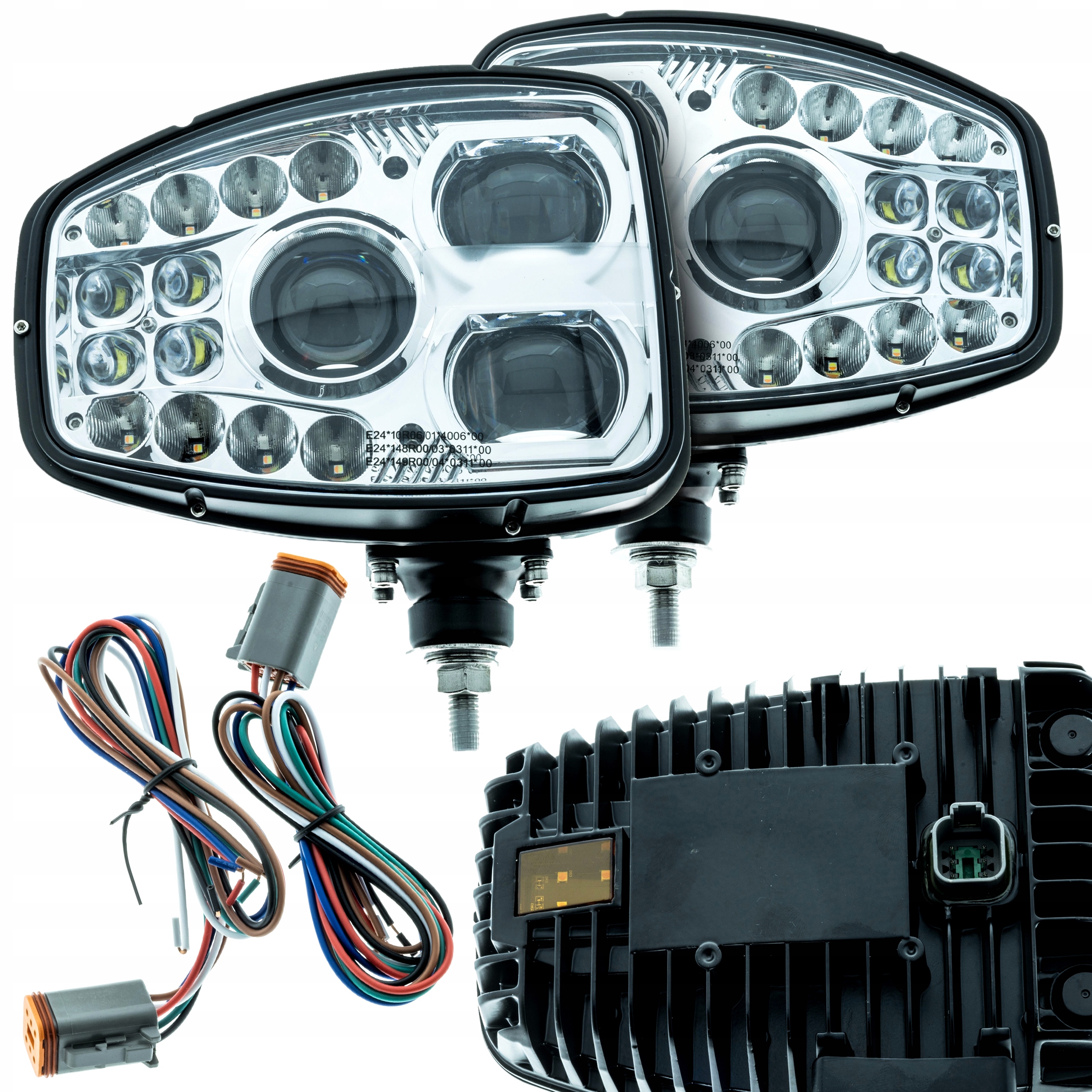 2x Led Cestná Lampa 6000K Combo 30° 60° Homologácia