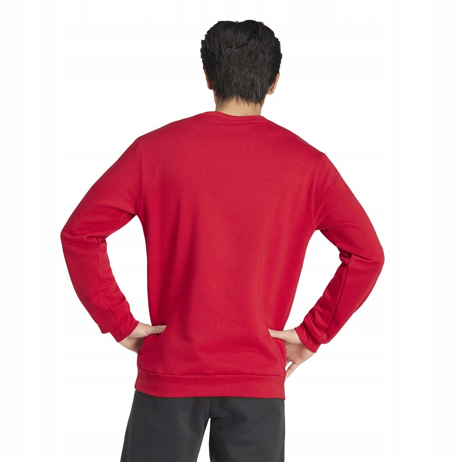 Bavlněná mikina pánská adidas Entrada 26 Sweat Top červená JZ6575 vel. M