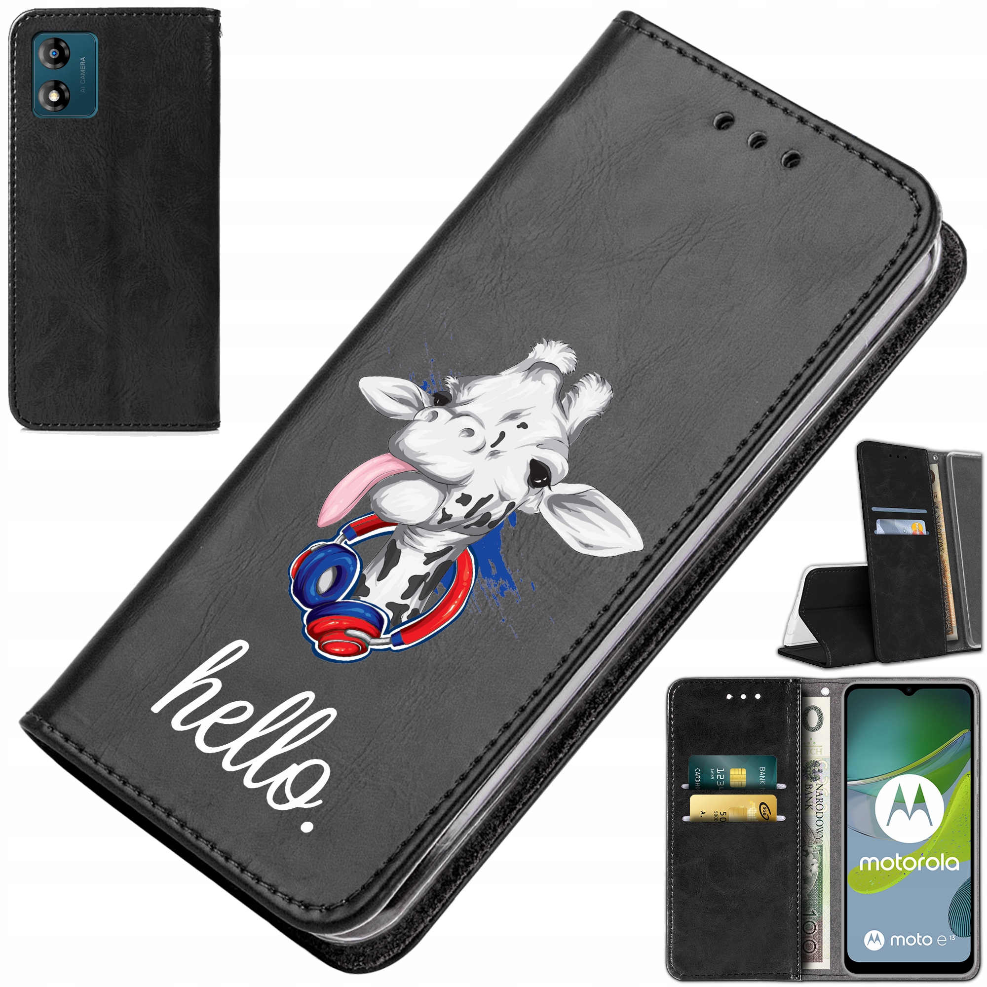 

Etui Portfel Case do Motorola Moto E13