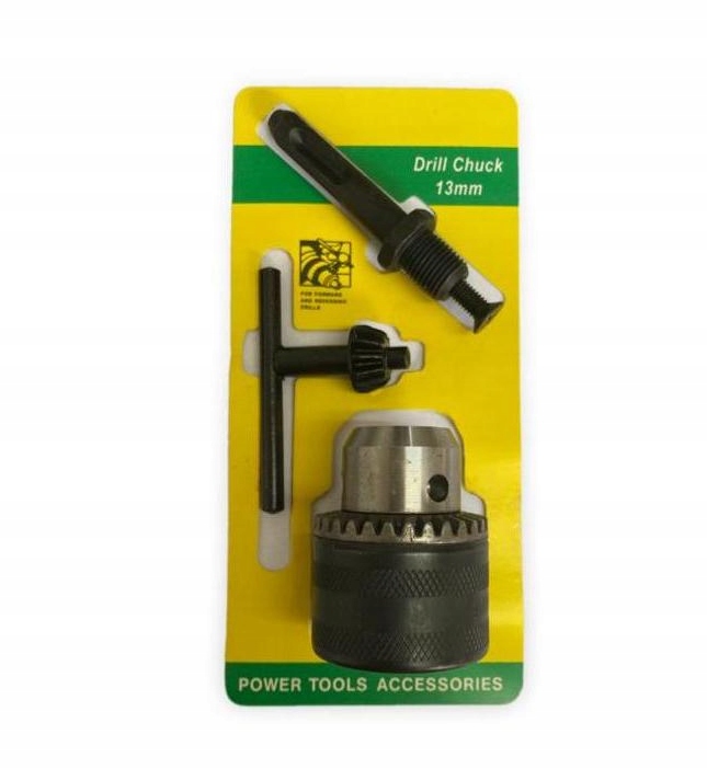 UCHWYT WIERTARSKI Z KLUCZYKIEM 13MM + ADAPTER SDS+ DO WIERTARKI - ZESTAW