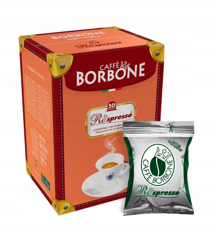 Levně Kapsle pro Nespresso Borbone Miscela Dek 50 ks Bezkofeinová italská Káva