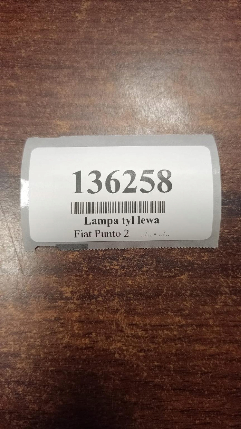 FIAT PUNTO II light left rear part 46794078