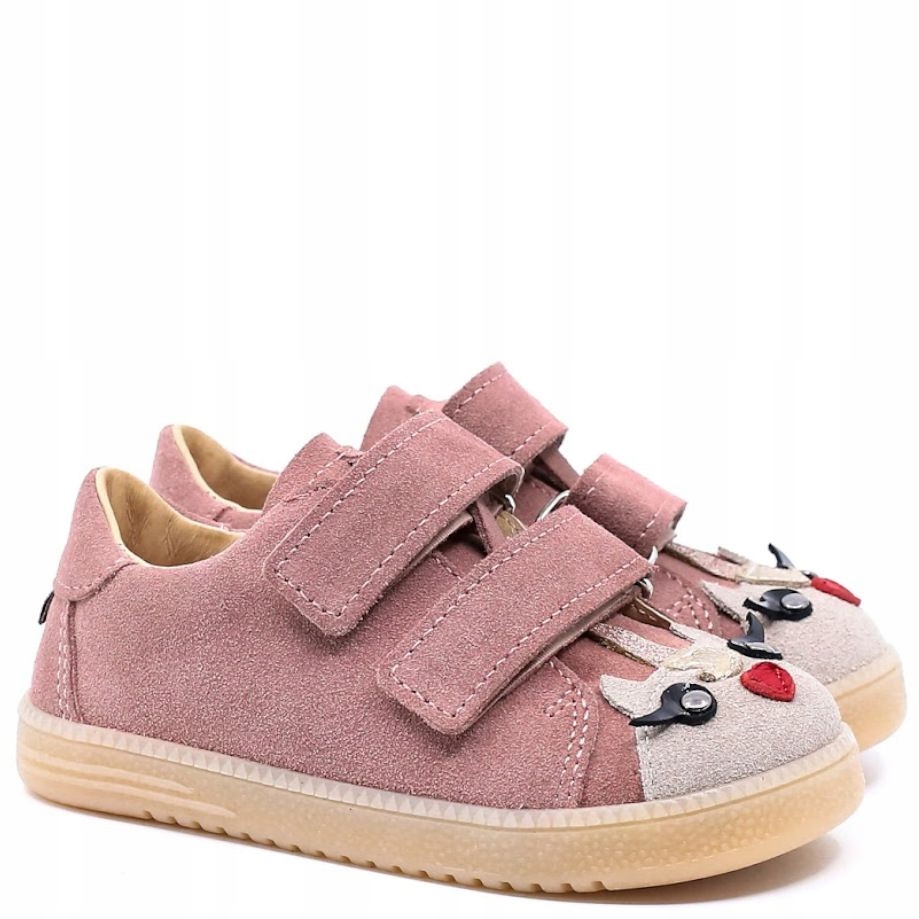 Mrugała Meri Pony Rosa 3186/6-44 barefoot trampki półbuty dziewczęce 24