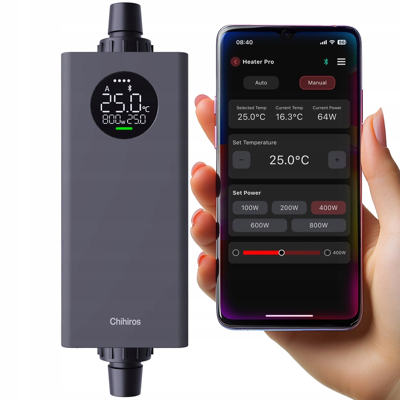 Levně Venkovní Led Ohřívač 10W–1000W Smart, Úsporný, Přesný Pro Akvárium