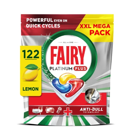 Tabletki Kapsułki Do Zmywarki Platinum Plus Lemon 122 szt.
