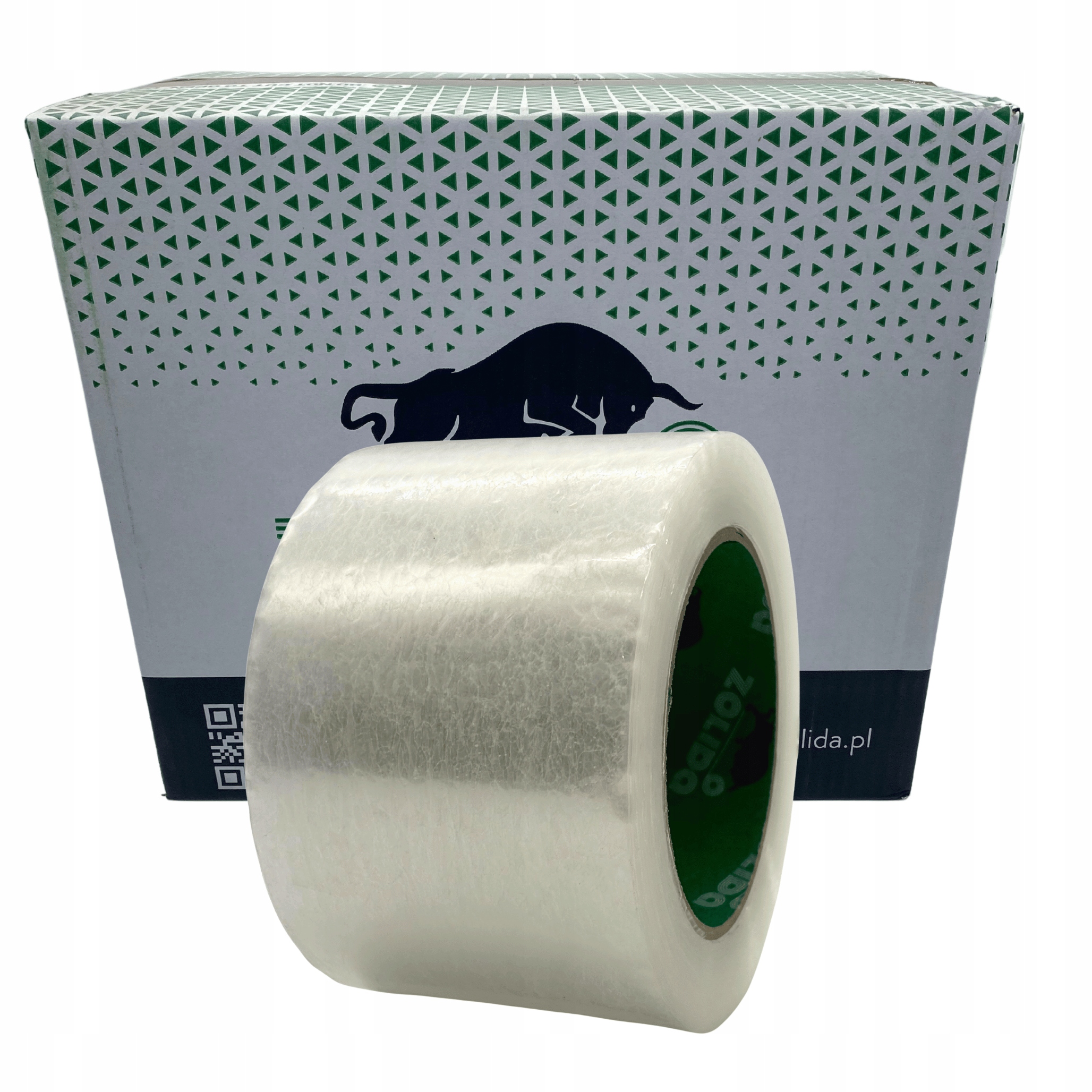 Zolida Taśma Pakowa Mocna Bio Solvent 75MM X 120M Bezbarwna Szeroka 24 szt.