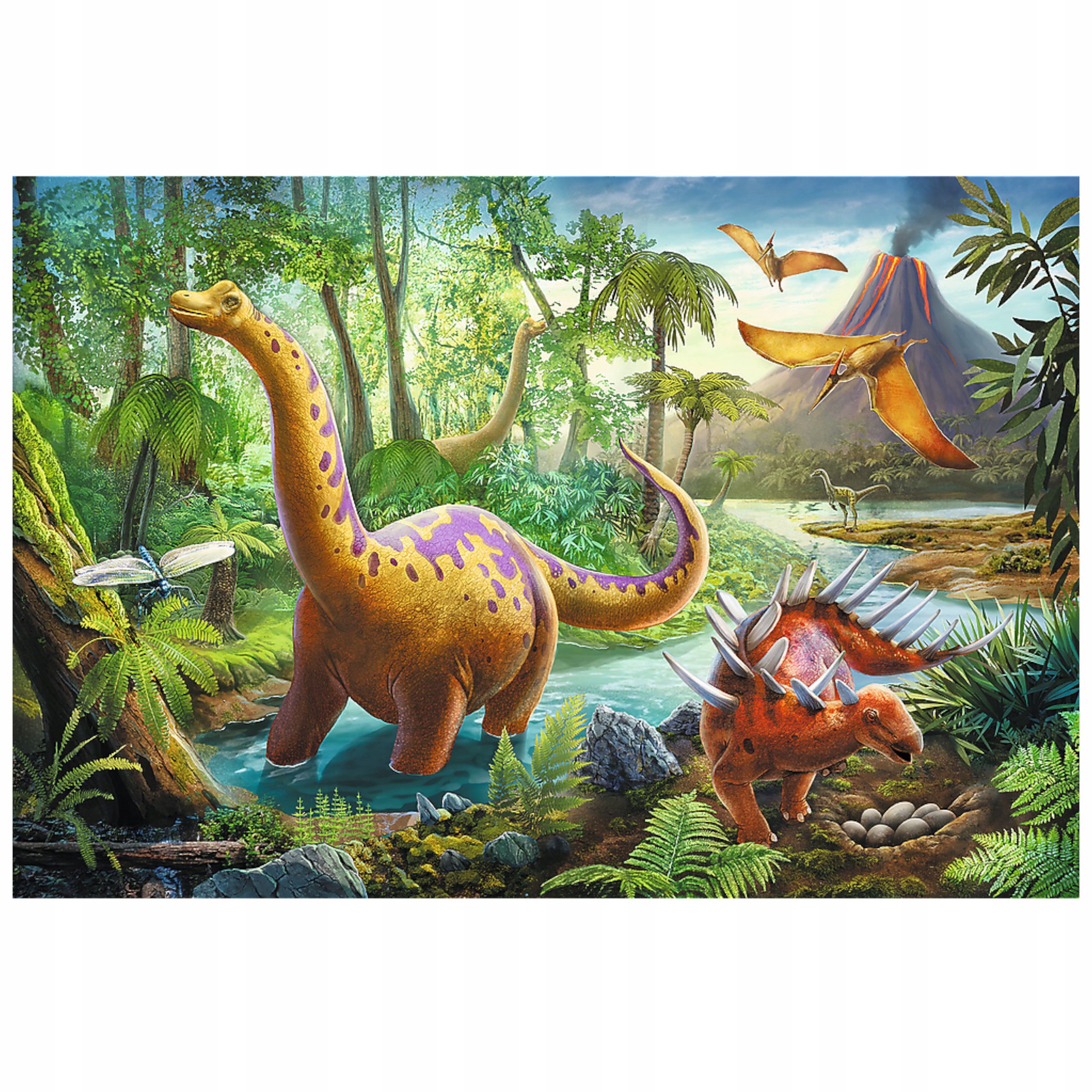 Puzzle Trefl dinozaury 60 el. Wędrówka dinozaurów 17319 EAN (GTIN) 5900511173192