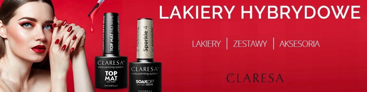 CLARESA TOP NO WIPE GLITTER BLUE NIEBIESKIE DROBINKI Kolor Odcienie niebieskiego