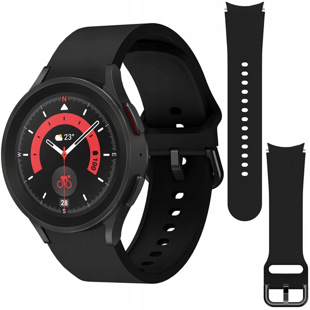 

Pasek Silikon do Samsung Galaxy Watch 5 Pro Czarny