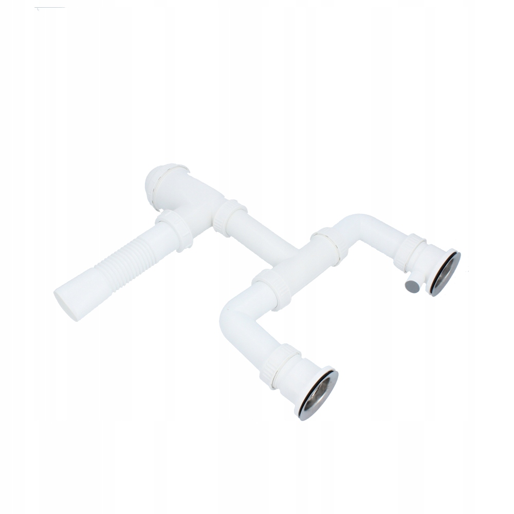 

Syfon zlewozmywaka umywalki kuchni dwie komory