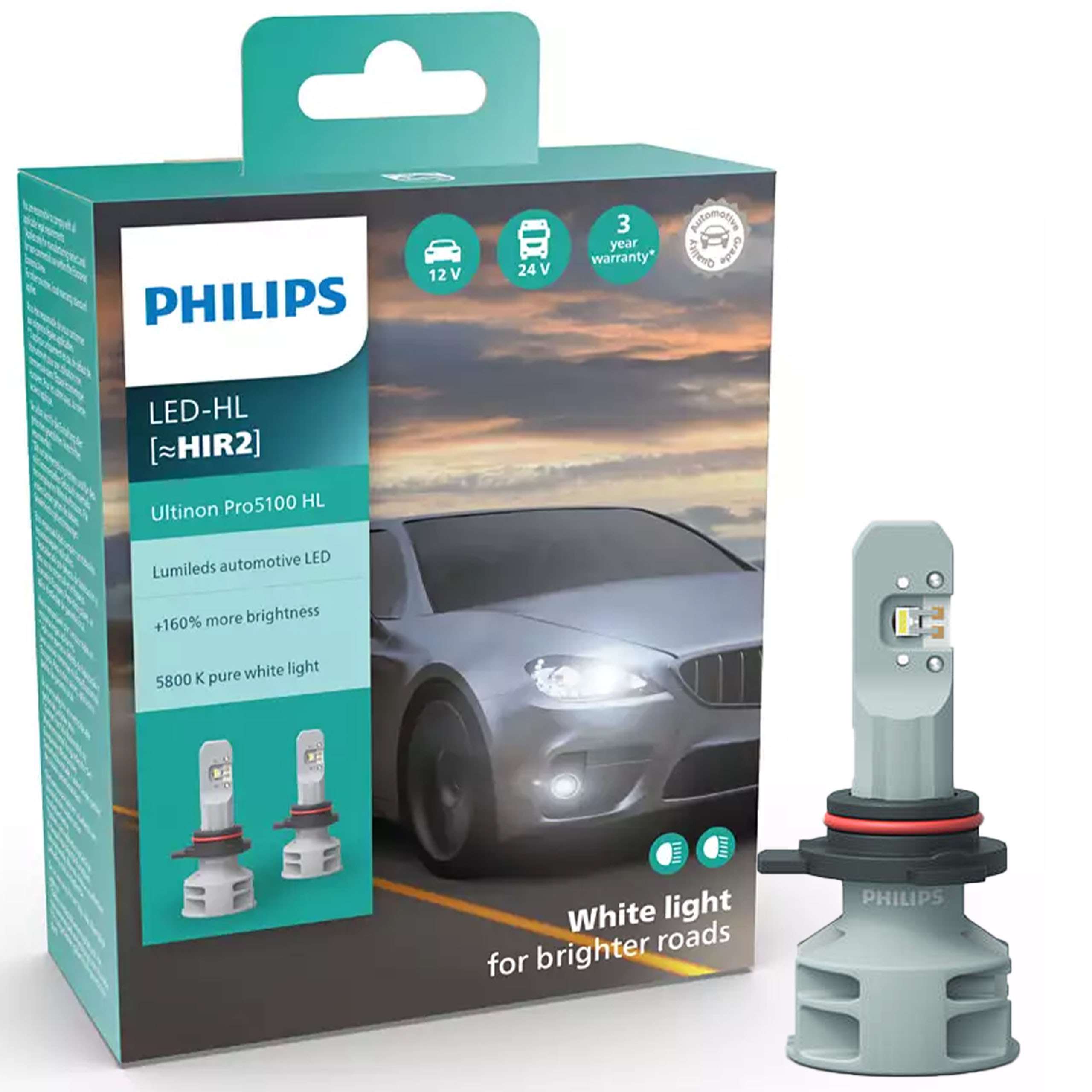 

Philips Ultin Pro5100 Led Żarówka samochodowa HIR2