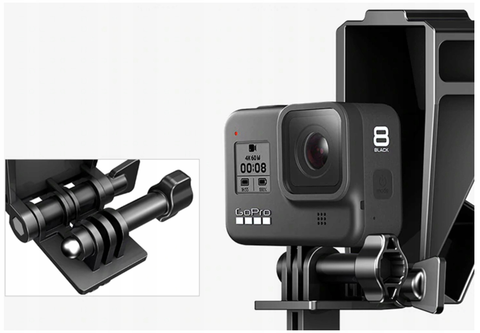 Lustro podglądowe + adapter zimna stopka do Hero 8 Marka Ulanzi