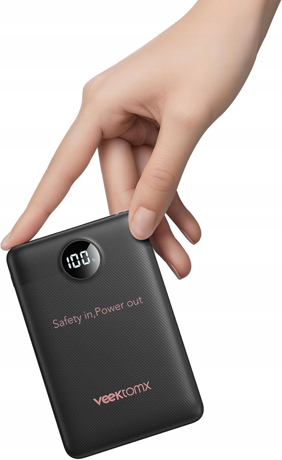 Mini Power Bank Veektomx 10000 mAh Mały 22.5W Szybkie Ładowanie QC3.0 Kabel