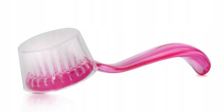 Szczoteczka do Paznokci z Rączką do Usuwania Pyłu Miękka Okrągła Różowa Marka Lalu