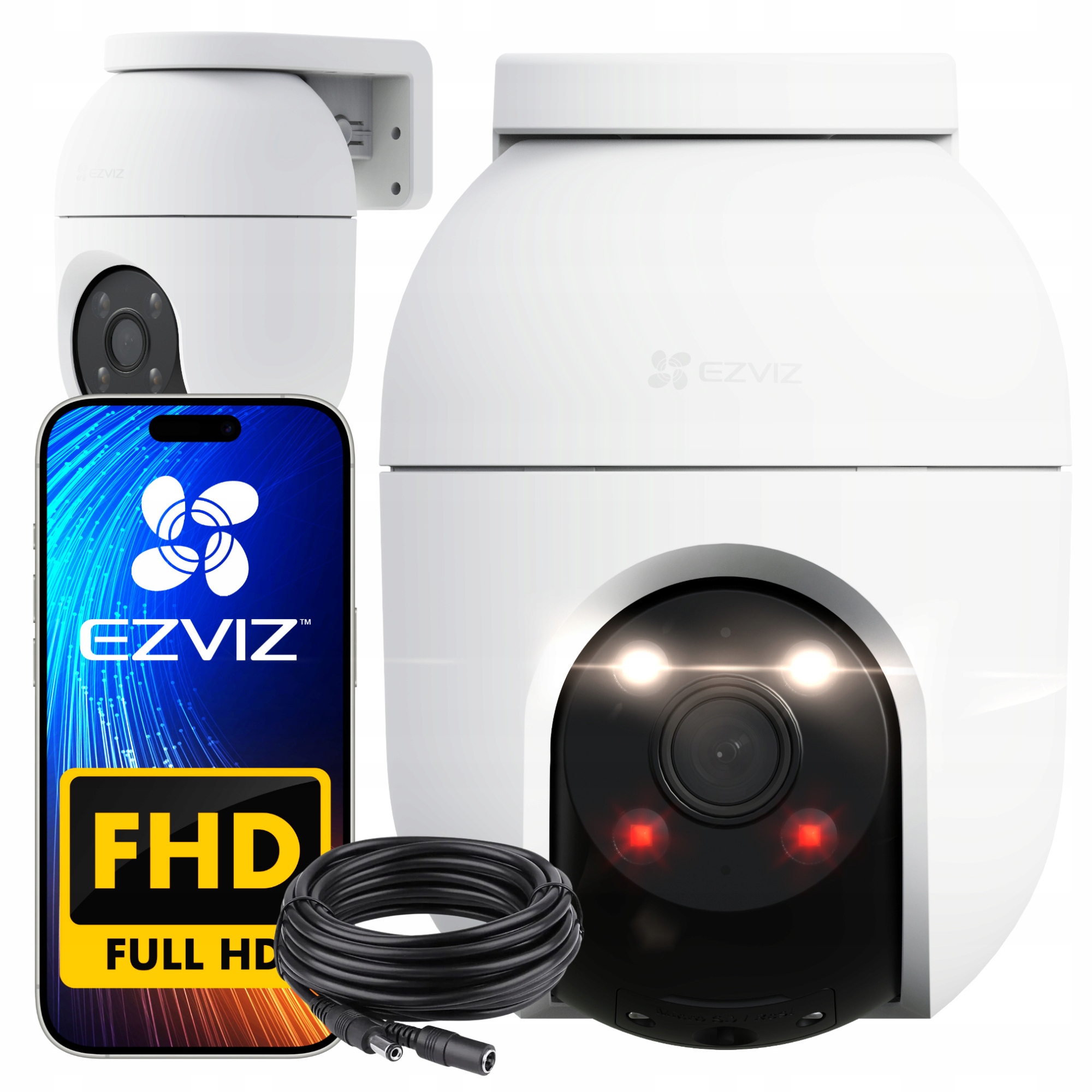 Kamera WiFi Obrotowa Ip Autotracking Ezviz C8C FullHD Detekcja Kabel 10m