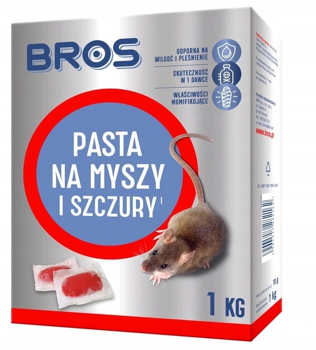 

Pasta trutka na myszy i szczury 1kg Bros