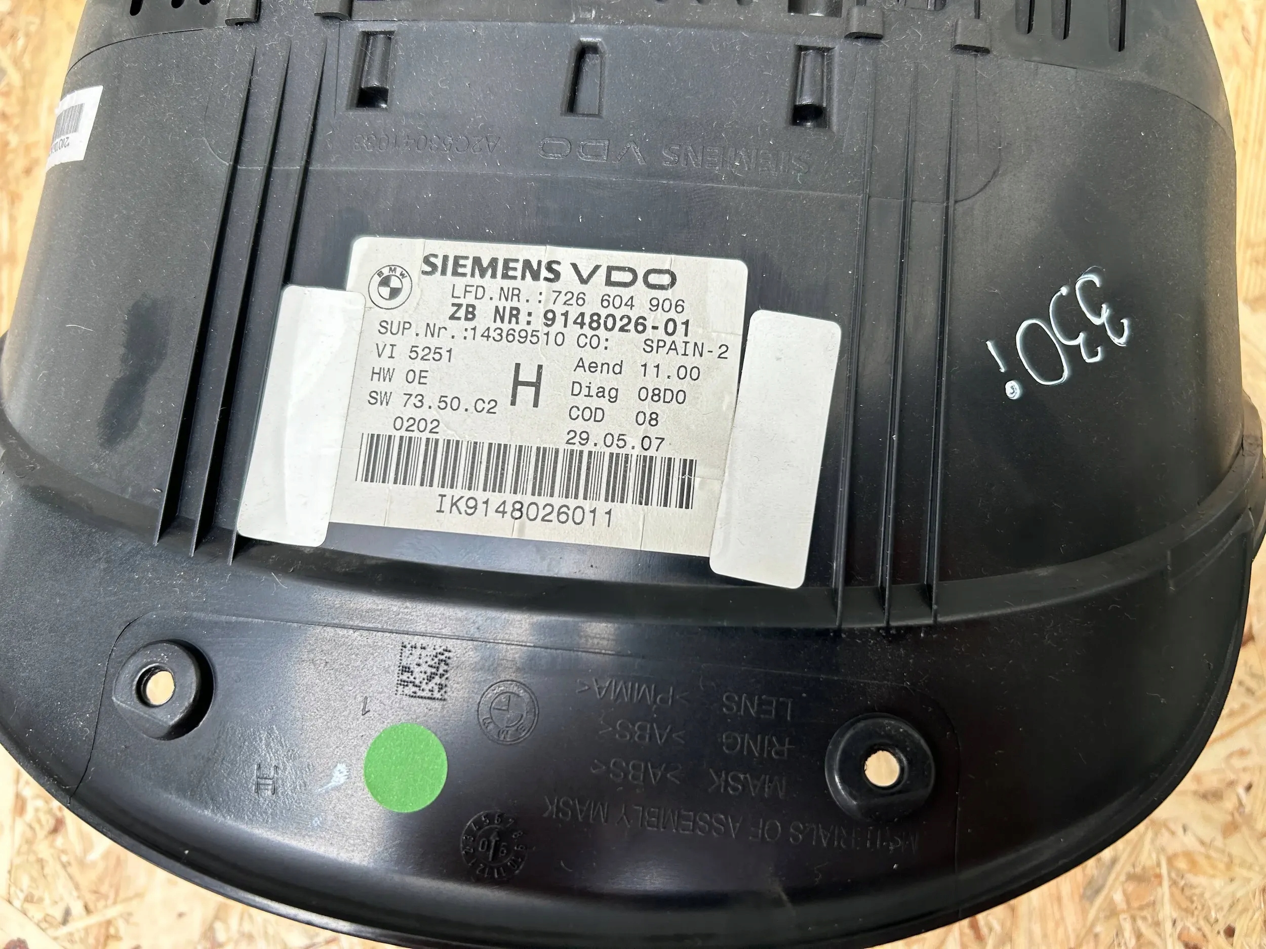 dials / Predkosciomierz BMW 3 E90 9148026 Europa N52 330i