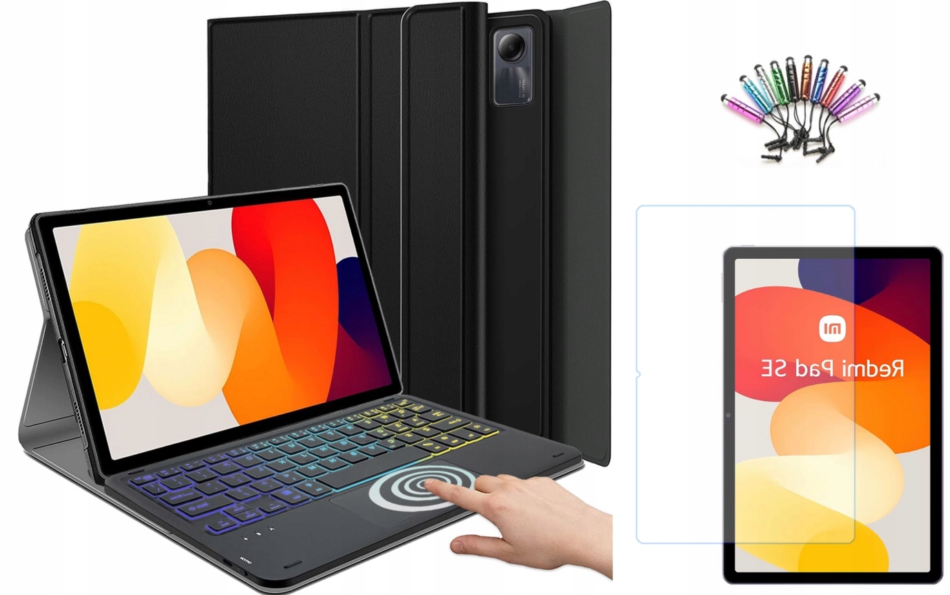 Etui Z Klawiatura Do Xiaomi Redmi Pad Se 11 Folia Ochronna Rysik