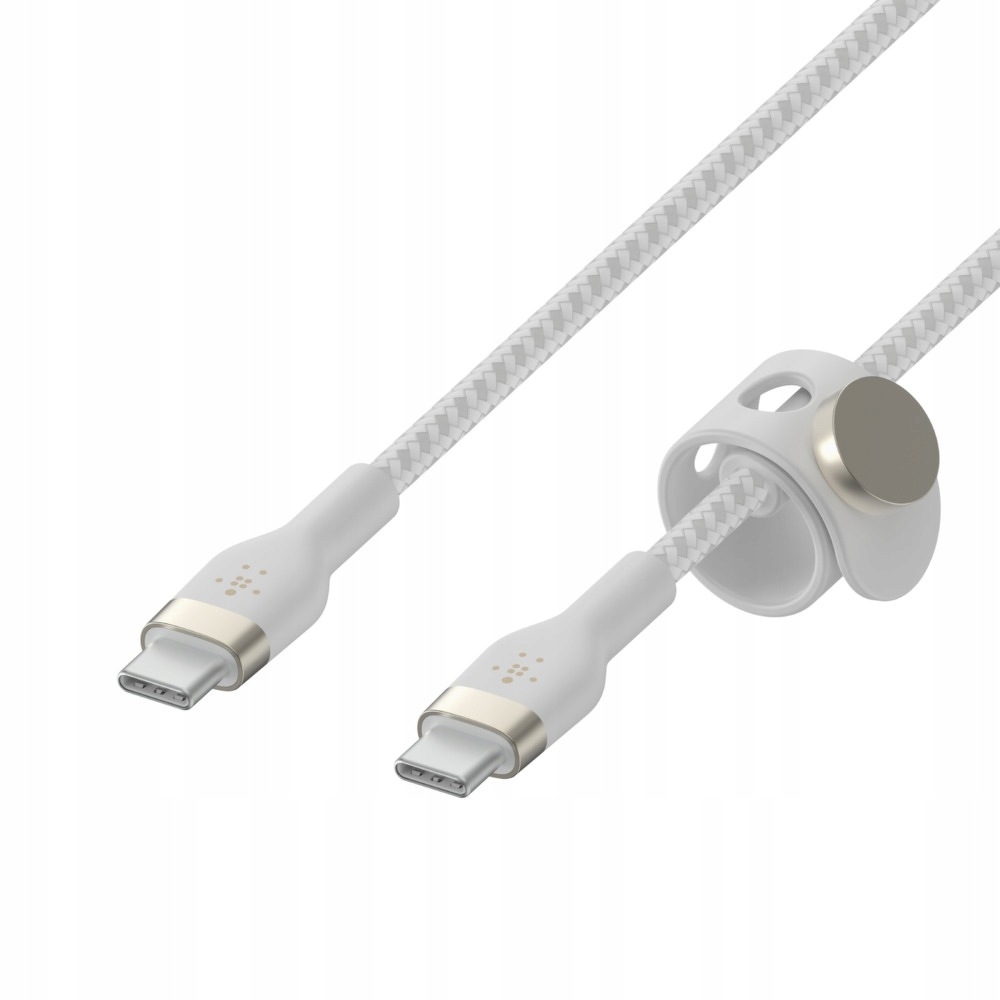 Belkin Kabel Usb-c na Usb-c, opletený, 2 m, bílý