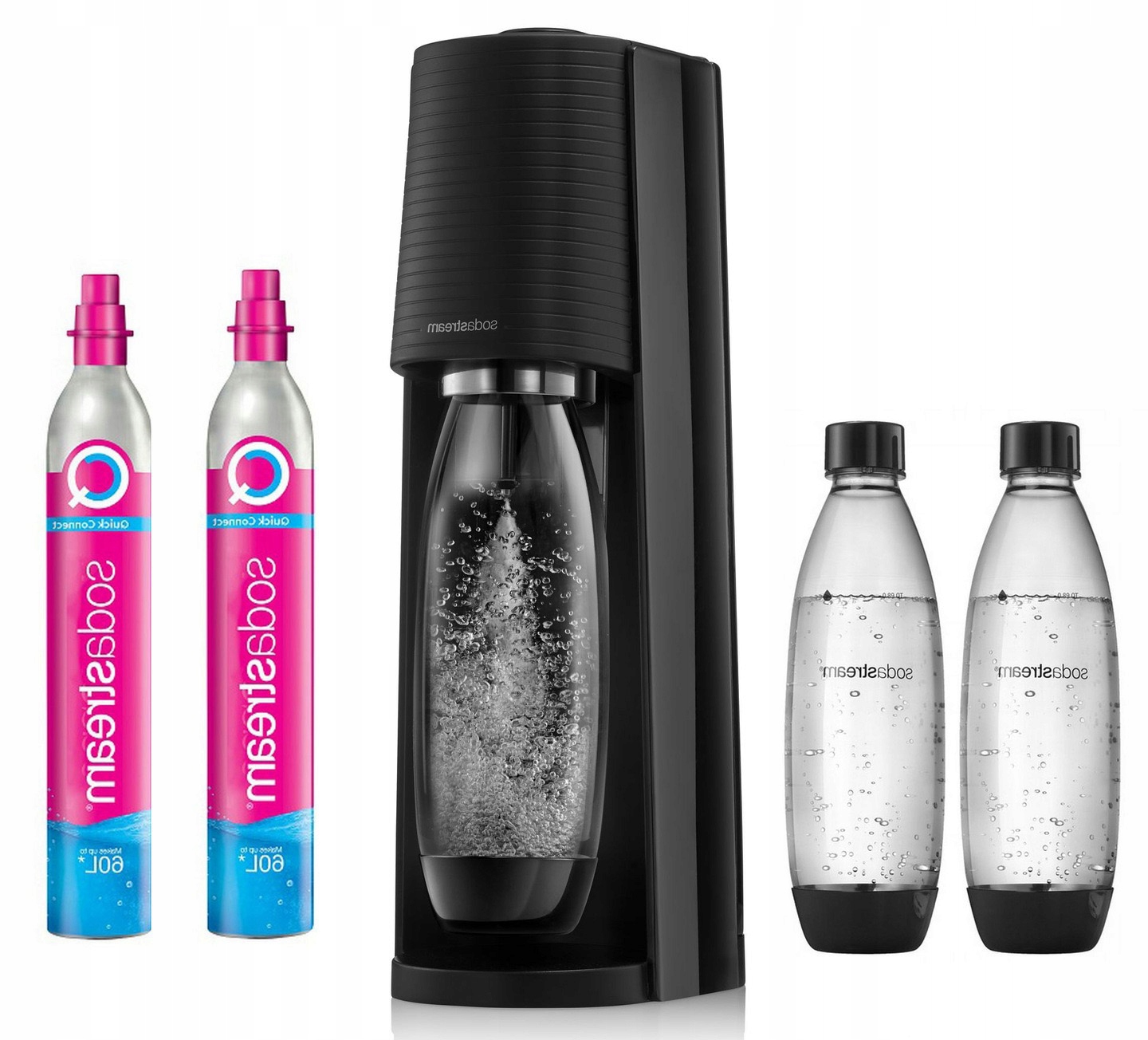 Soda Stream Terra Zestaw czarny 2 butelki+2 naboje