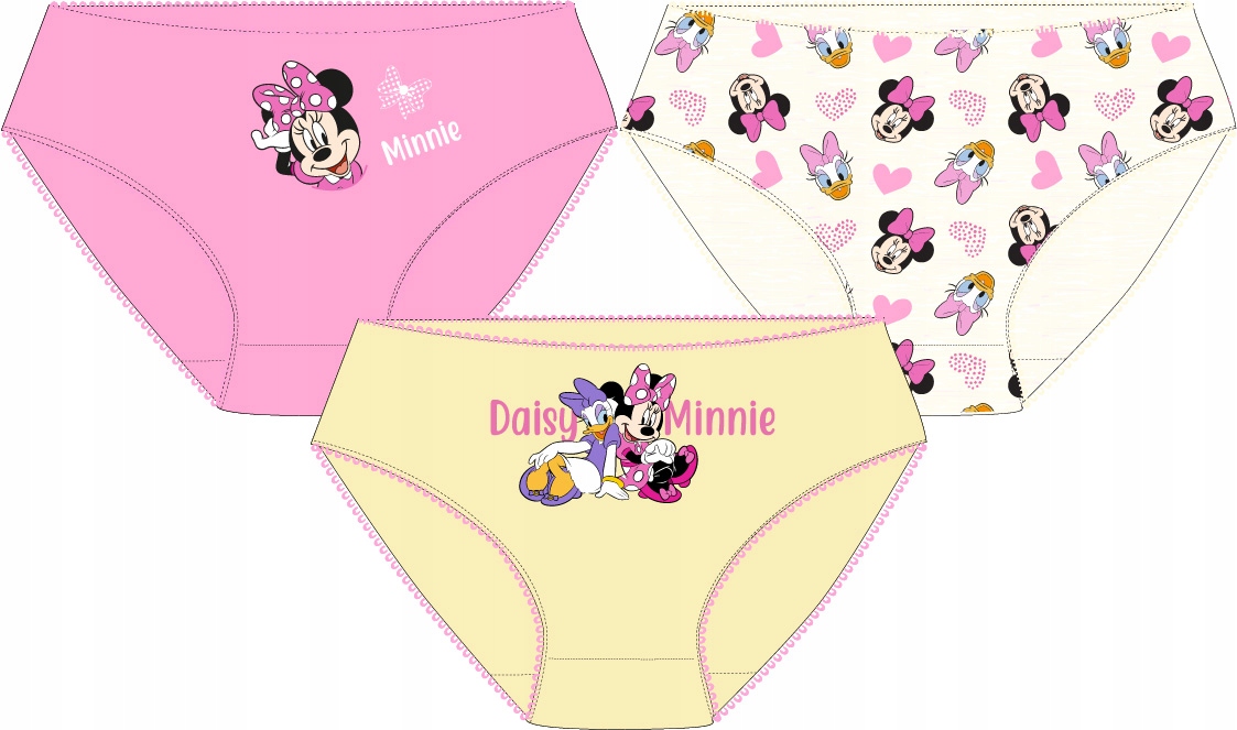 

Majtki Figi Dziewczęce Myszka Minnie 3pak 104-110
