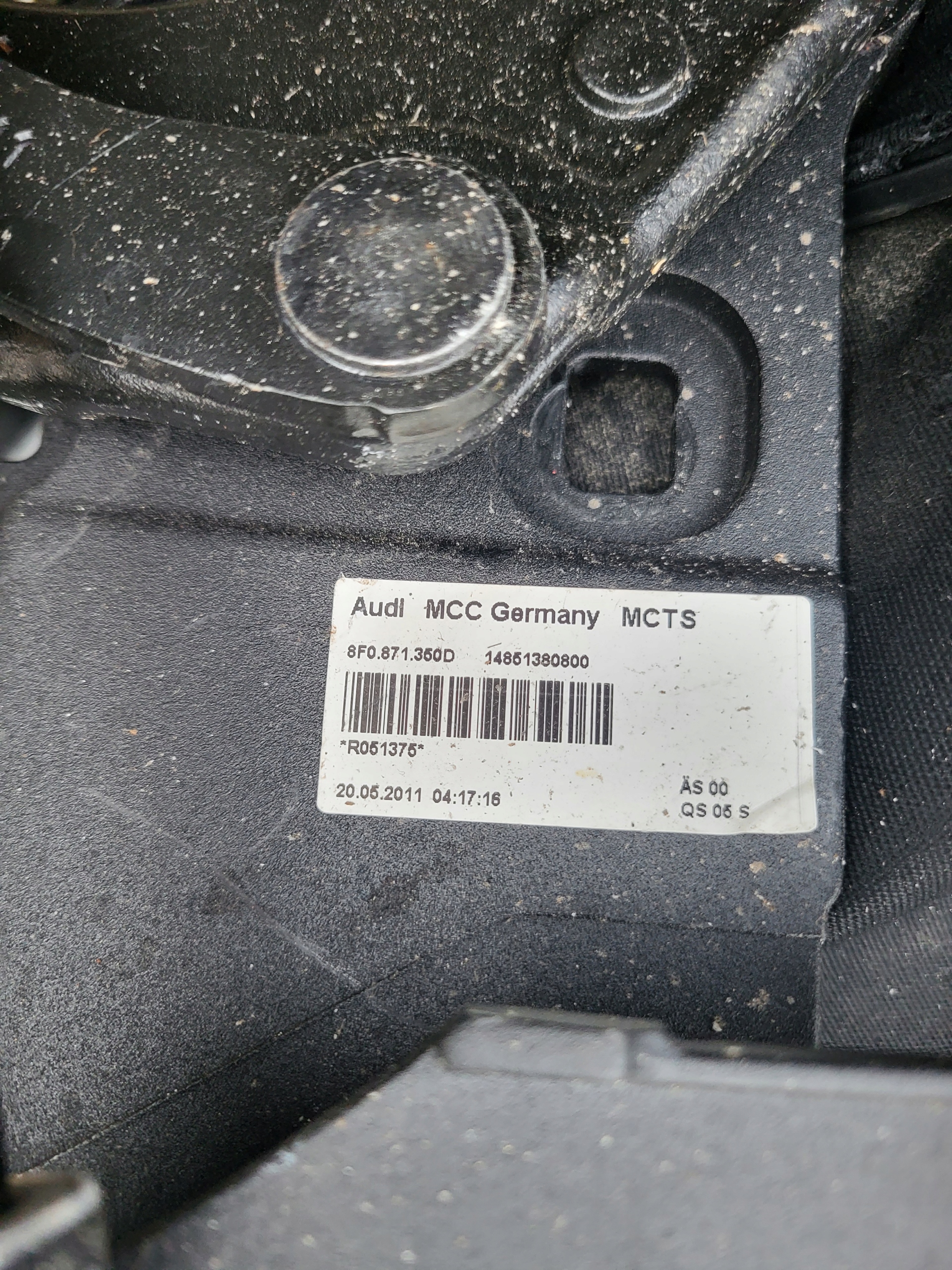 hinge roofs damper left AUDI A5 8F B8 CABRIO KABRIOLET OE 8F0871349D