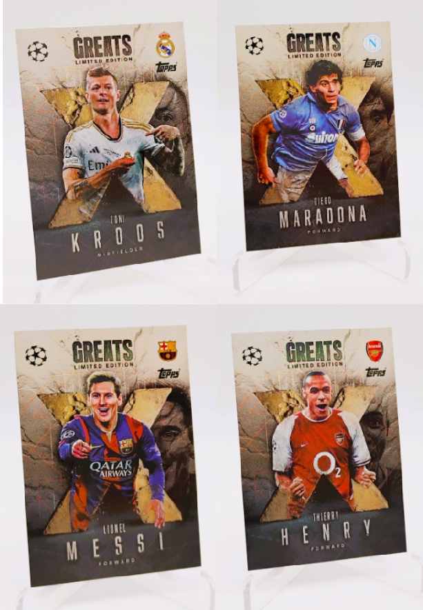 Topps Match Attax Extra 2025-2026 Greats Limited Messi Henry Kroos Maradona