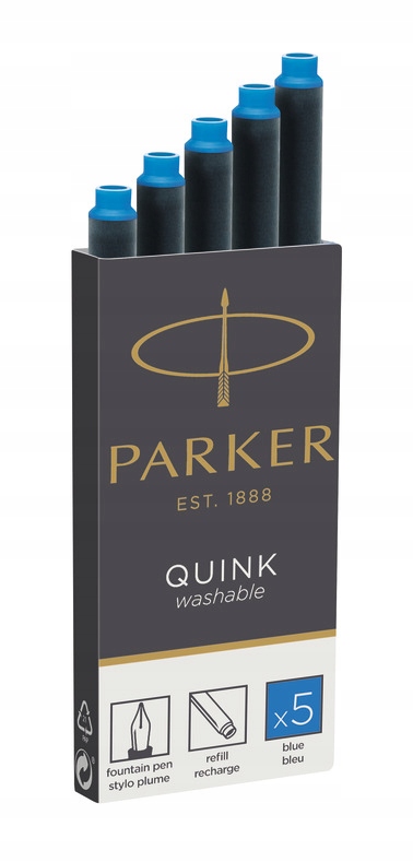 

Naboje do pióra Parker niebieski zmywalny 5 szt