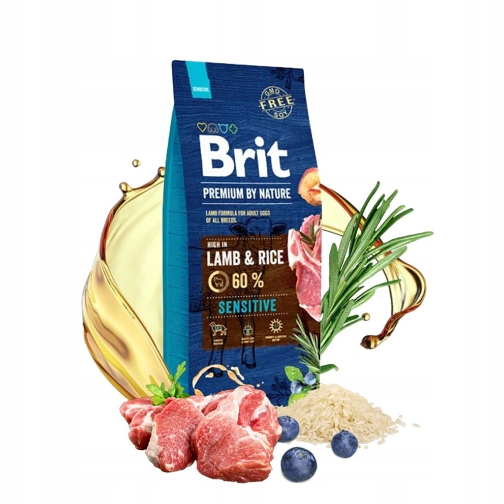 Brit Premium By Nature Sensitive, jehněčí 15 kg