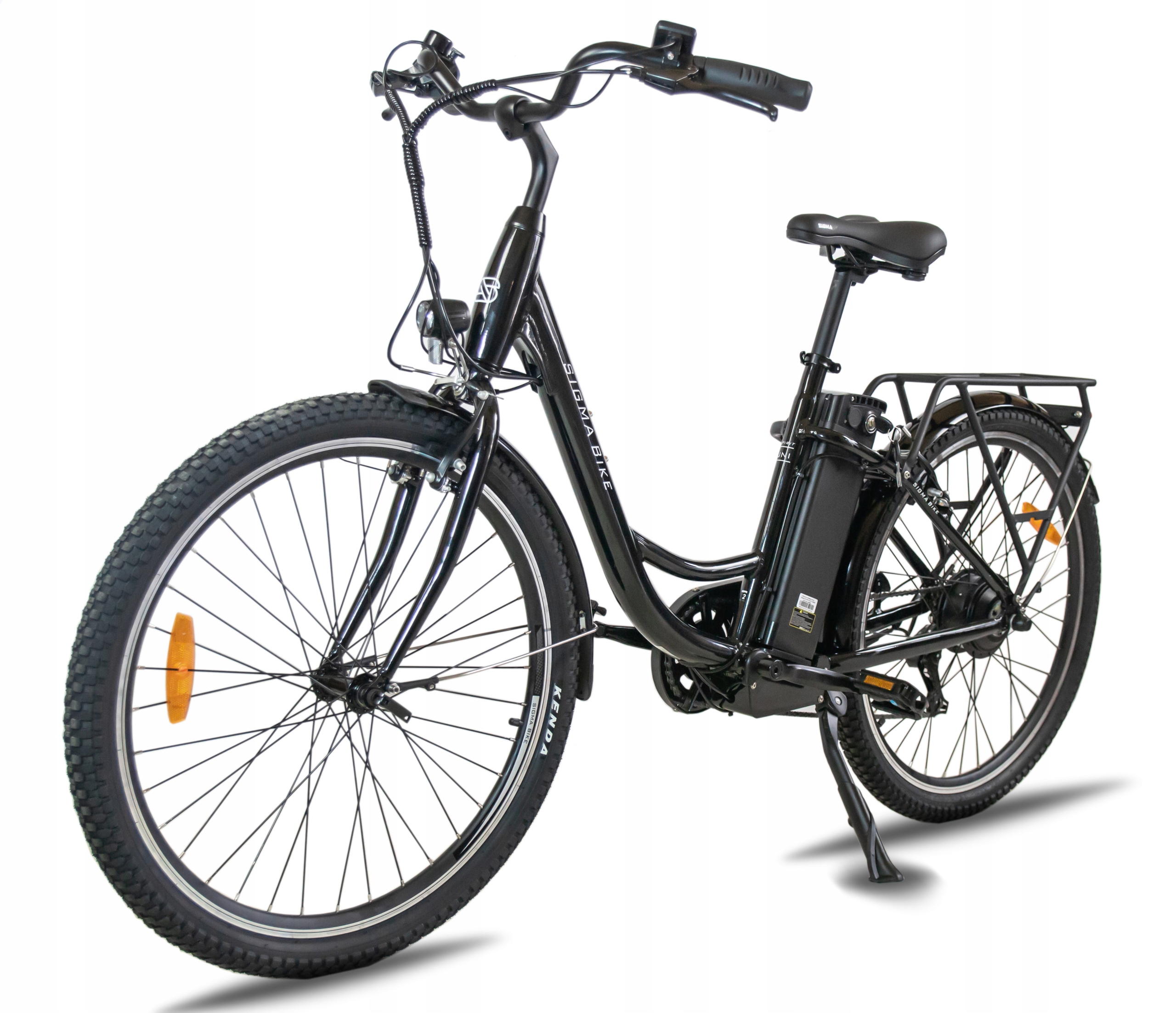 Rower Elektryczny Miejski Damski Męski 26 Lit-Jon 13Ah 90km trybów ALU Model Sigma Bike